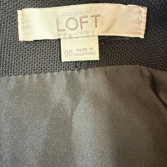 LOFT 00 Black Business Casual Work Skirt - Picture 6 of 8